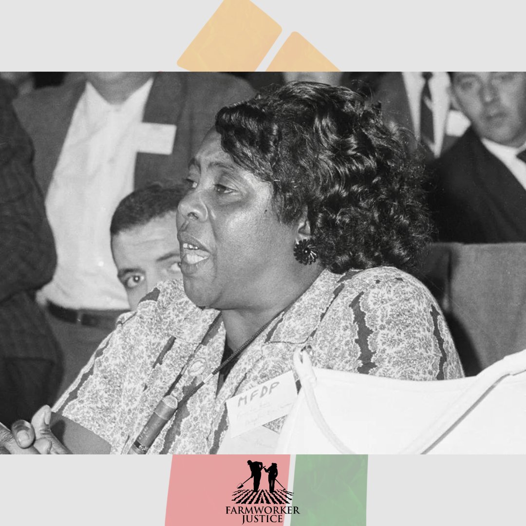 FarmwrkrJustice's tweet photo. We honor civil rights activist #fannielouhamer, founder of the Freedom Farm Cooperative, an agricultural cooperative in Mississippi where low- income African-Americans could own land and farm fruits and vegetables they couldn't afford to buy. 

#farmworkerjustice
#BHM https://t.co/RdoxnObSqH