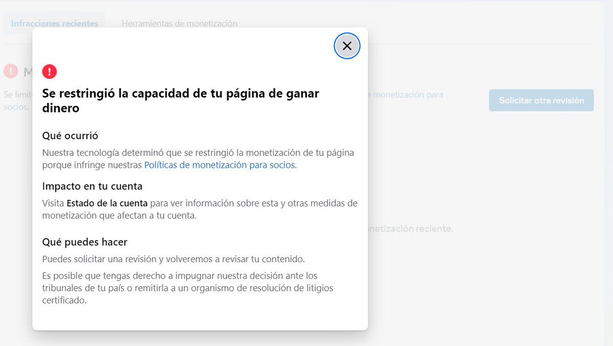 jhonatanherrex's tweet photo. @facebook @Meta Mi página GokucellAcademy sigue restringida para monetización.
•Mi cuenta de pago es de Colombia, pero sigue detectando Panamá.
•He solicitado revisión muchas veces, no actualizan mi elegibilidad.
•Soporte responde mensajes automáticos.
Necesito revisión manual https://t.co/aghl8SgOmz