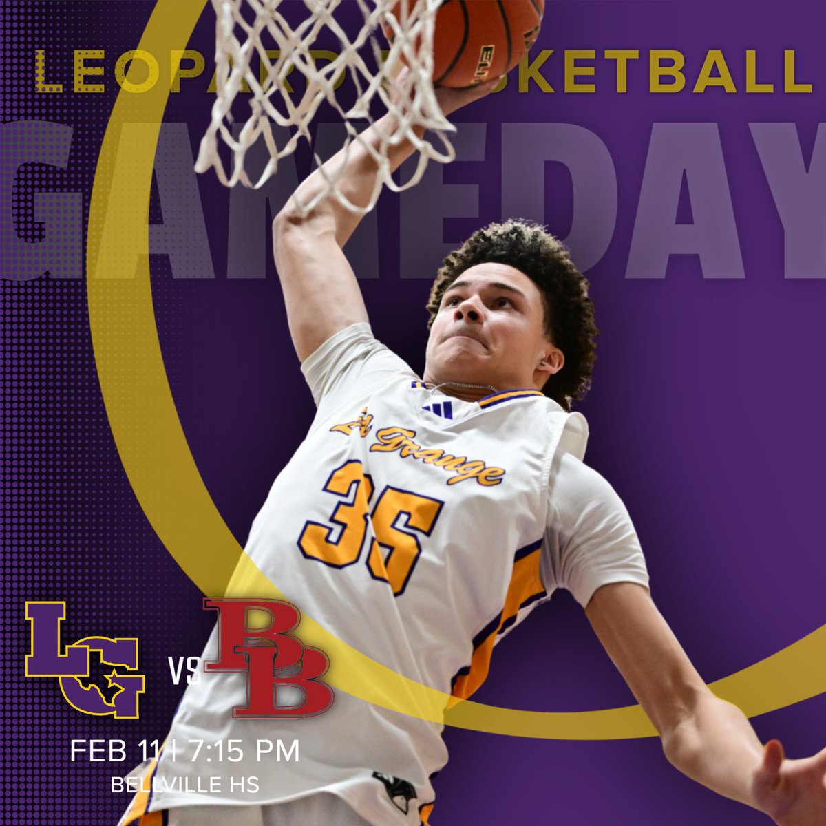 It's the last district game of the year and your Leopards are on the road to Bellville tonght! F play at 4:30pm, JV at 5:45 and the Varsity tips off around 7:15. #DoingAGreatWork #OnThePROWL