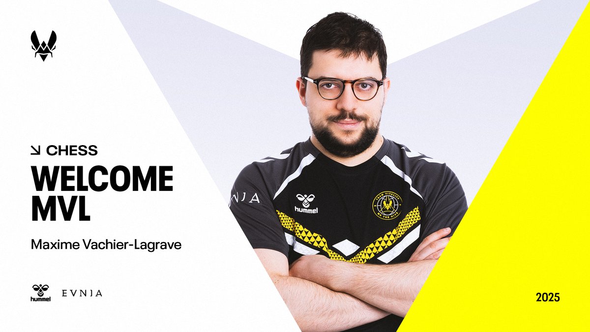 TeamVitality's tweet image. Mercato Checkmate ♟️

Bienvenue dans la ruche @Vachier_Lagrave 💛🐝