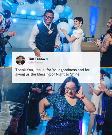 Thank You, Jesus, for Your goodness and for giving us the blessing of Night to Shine. 💙