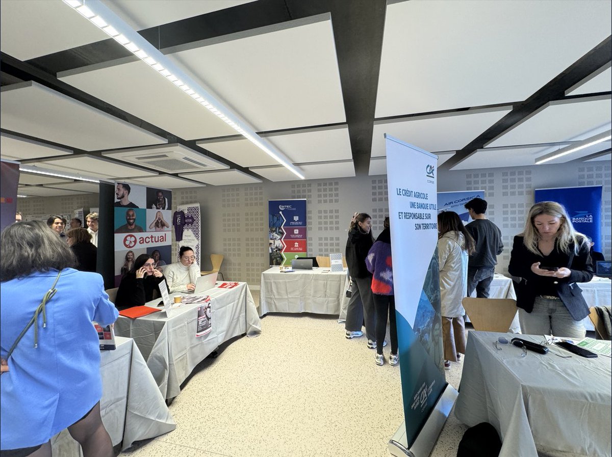 sitec_corsica's tweet image. [Salon Masters à @UnivCorse ]

👨‍🎓 A la rencontre des étudiants de tous les niveaux afin d'échanger sur les opportunités à la SITEC dans le domaine du #numérique et de l'#informatique #industrielle.

Une mise en relation annuelle de la sphère étudiante et du monde du travail.