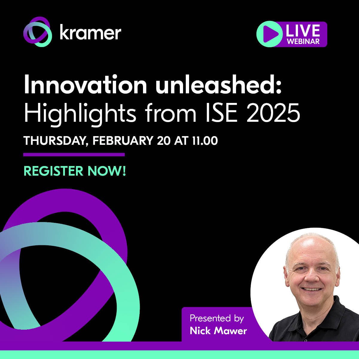 Couldn't make it to ISE this year? This year, we showcased a range of innovations in Audio-Visual technology, featuring the power of Ashton Bentley and ZeeVee. Stay ahead of the curve and gain valuable insights from our experts hubs.li/Q0368m420 #KramerAV #proAV #ISE25