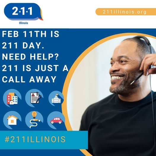 Need help? 211 is just a call away - 24/7/365 with free, confidential referrals to vital health and human service resources near you. Spread the word about this incredible community resource today. #National211Day #211illinois