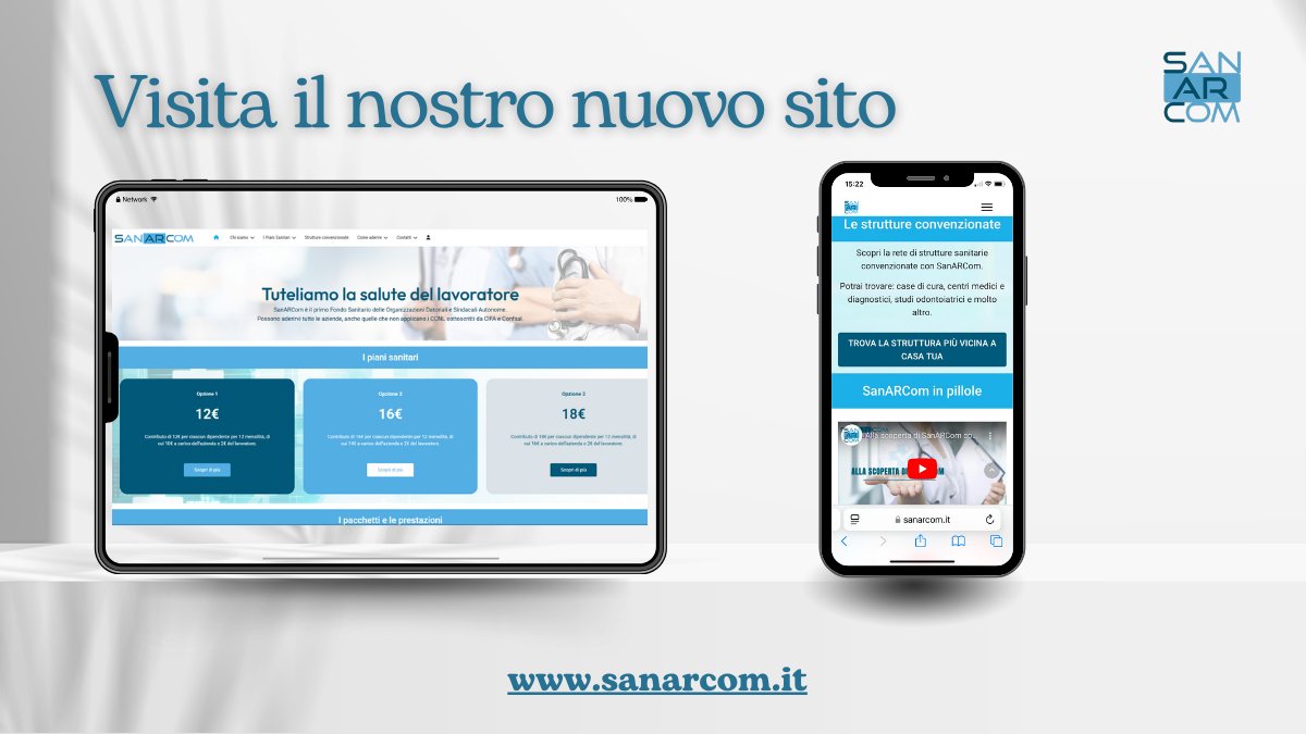 🌐 Scopri il nuovo volto di hashtag#SanARCom.

Siamo entusiasti di annunciare il restyling del nostro sito web!
 Un design rinnovato, un’esperienza di navigazione più moderna e intuitiva e tanti nuovi contenuti per offrirti il meglio, sempre.

👉 sanarcom.it

#Website