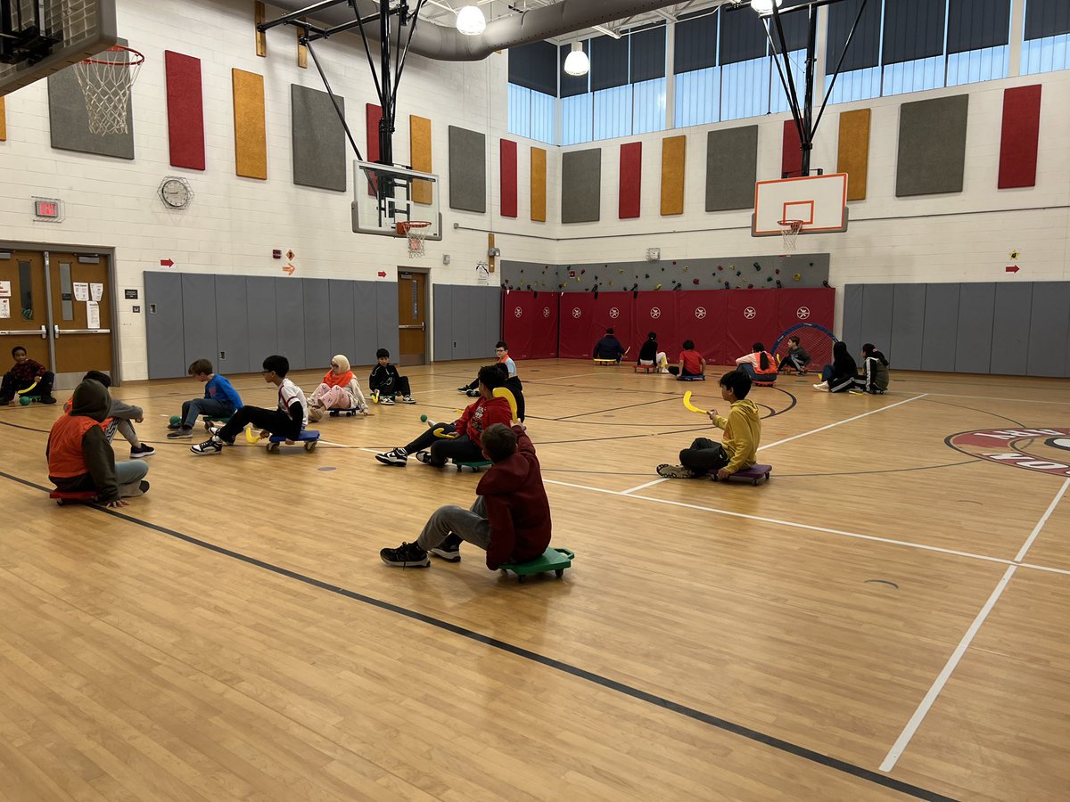 Week 22 - Scooter Hockey!!! Talking about safety and friendly competition!!! #PhysEd