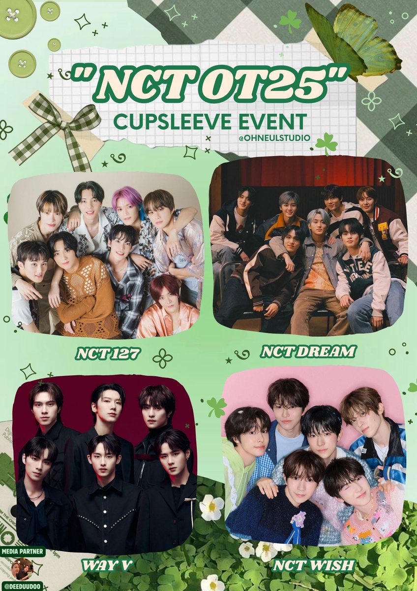 🌟 NCT Cupsleeve Event – Calling All NCTzens! 🌟

ANNOUNCEMENT !

Freebies preview for #FromHomeToCafe #ToTheWorldNct #OhneulStudio

📅 Date: 22 &amp; 23 February 2025
⏰ : 11 AM - 7 PM
📍 Venue: Ohnuel Studio, Pasar Seni
Stay tuned for more information Nctzen !