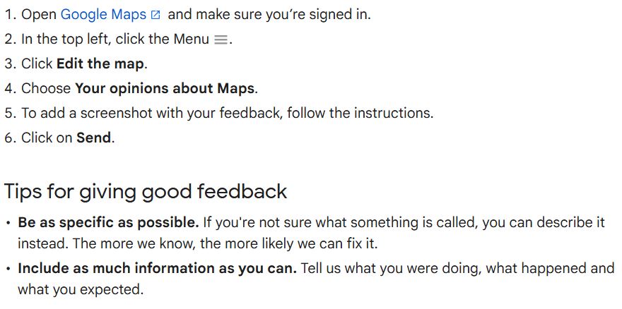 AxelThill's tweet image. Google maps now relabelled the Gulf of Mexico in "Gulf of America".
Shouldn't we all report this error to Google?
This is how its done &amp;gt;