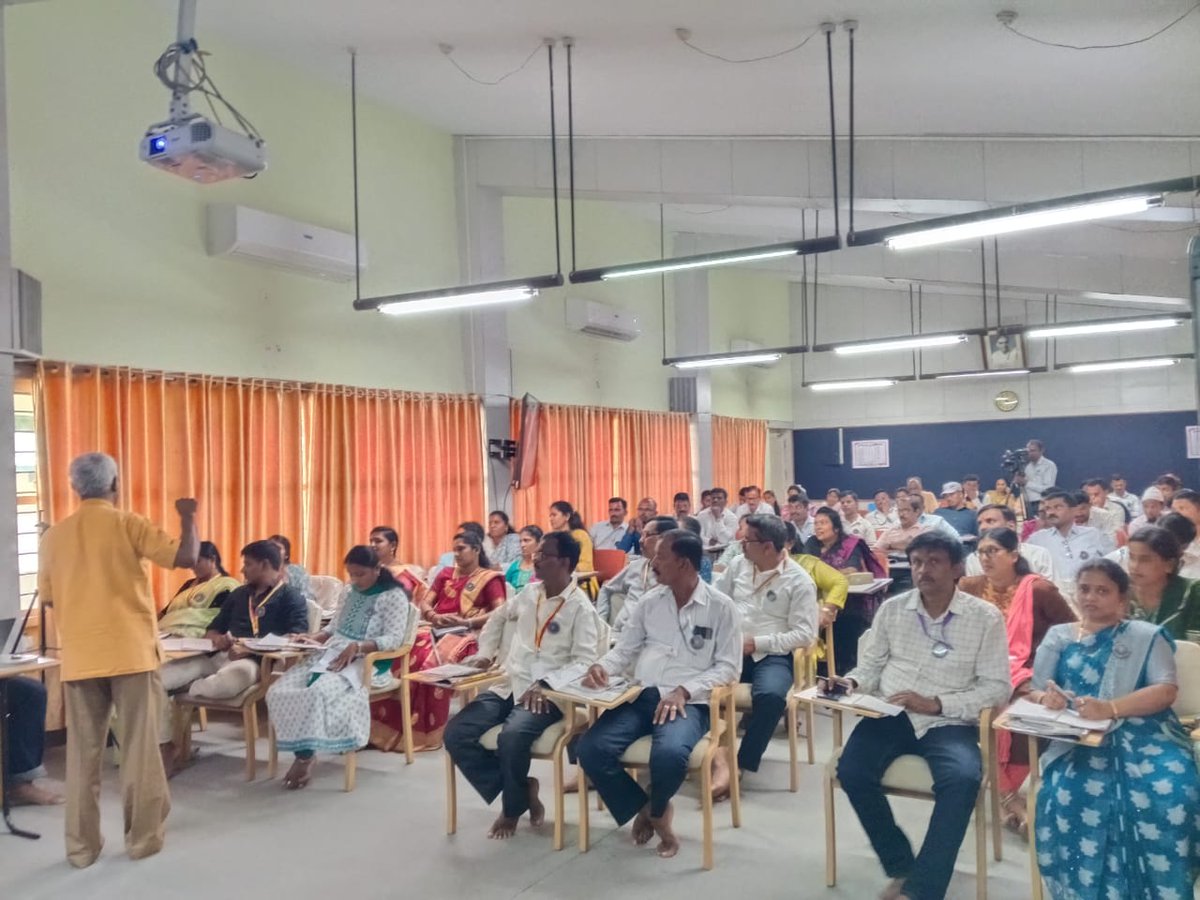 Kollegala Sharma (@kollegala) on Twitter photo Lecture, Demo, discussions on Astronomy with select Supervisors of Rural libraries from 31 districts of Karnataka at ANSIRD, Mysuru organized by RDPR, and <a href="/IIABengaluru/">IIAstrophysics</a>. Two lovely days spent with spirited participants. Lecture, Demo, discussions on Astronomy with select Supervisors of Rural libraries from 31 districts of Karnataka at ANSIRD, Mysuru organized by RDPR, and <a href="/IIABengaluru/">IIAstrophysics</a>. Two lovely days spent with spirited participants.