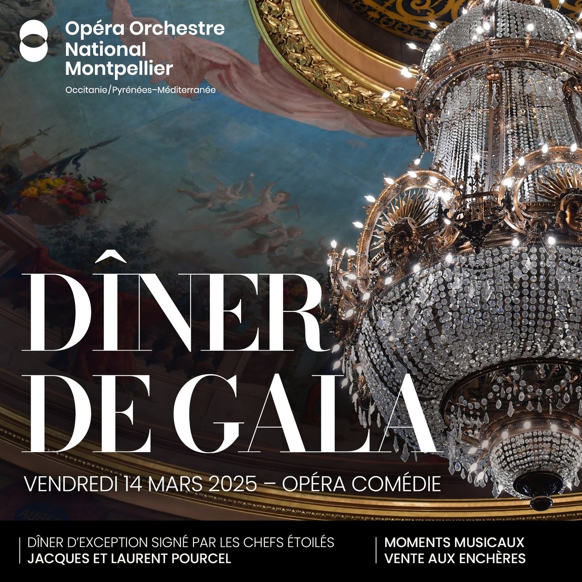 👨‍🍳👨‍🍳 Les frères multi étoilés Jacques et Laurent Pourcel signent le menu de notre prochain Dîner de Gala !

📆 𝟭𝟰 𝗠𝗔𝗥𝗦 à 18h30 📍 Opéra Comédie
Repas gastronomique, intermèdes musicaux, vente aux enchères d'œuvres d'artistes et designers locaux...
🎫 opera-orchestre-montpellier.fr/evenements/din…