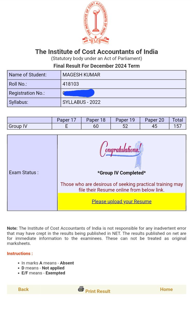 MageshKrishanth's tweet photo. I'm very excited to share that I've successfully completed Gr.IV of my final exam. There is no shortcut to success. Hardwork,Perseverance &amp; Determination are the only root to the SUCCESS.🌸🌺
#cmaresults
#cmastudents 
#cmainterfinalresult 
#cmaresults2025 https://t.co/V9vyfuuro4