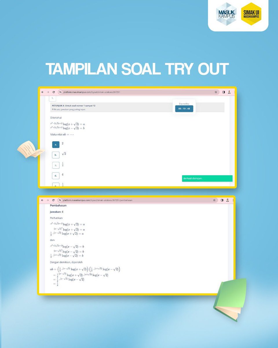 masukkampus's tweet image. Alternatif lolos UI, latihan SIMAK UI 2025 selain dari bimbel

a thread

#simak #simakui #universitasindonesia #masukkampus #snbp