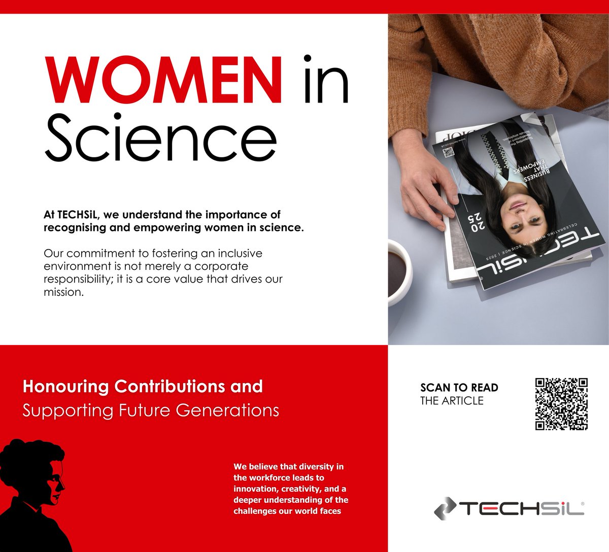 Techsil's tweet image. Our commitment to fostering an inclusive environment is not just a corporate responsibility; it is a core value that drives our mission every day.
Let's continue to support and uplift each other in our pursuit of innovation and excellence💖
#WomenInScience #STEM #GenderEquality