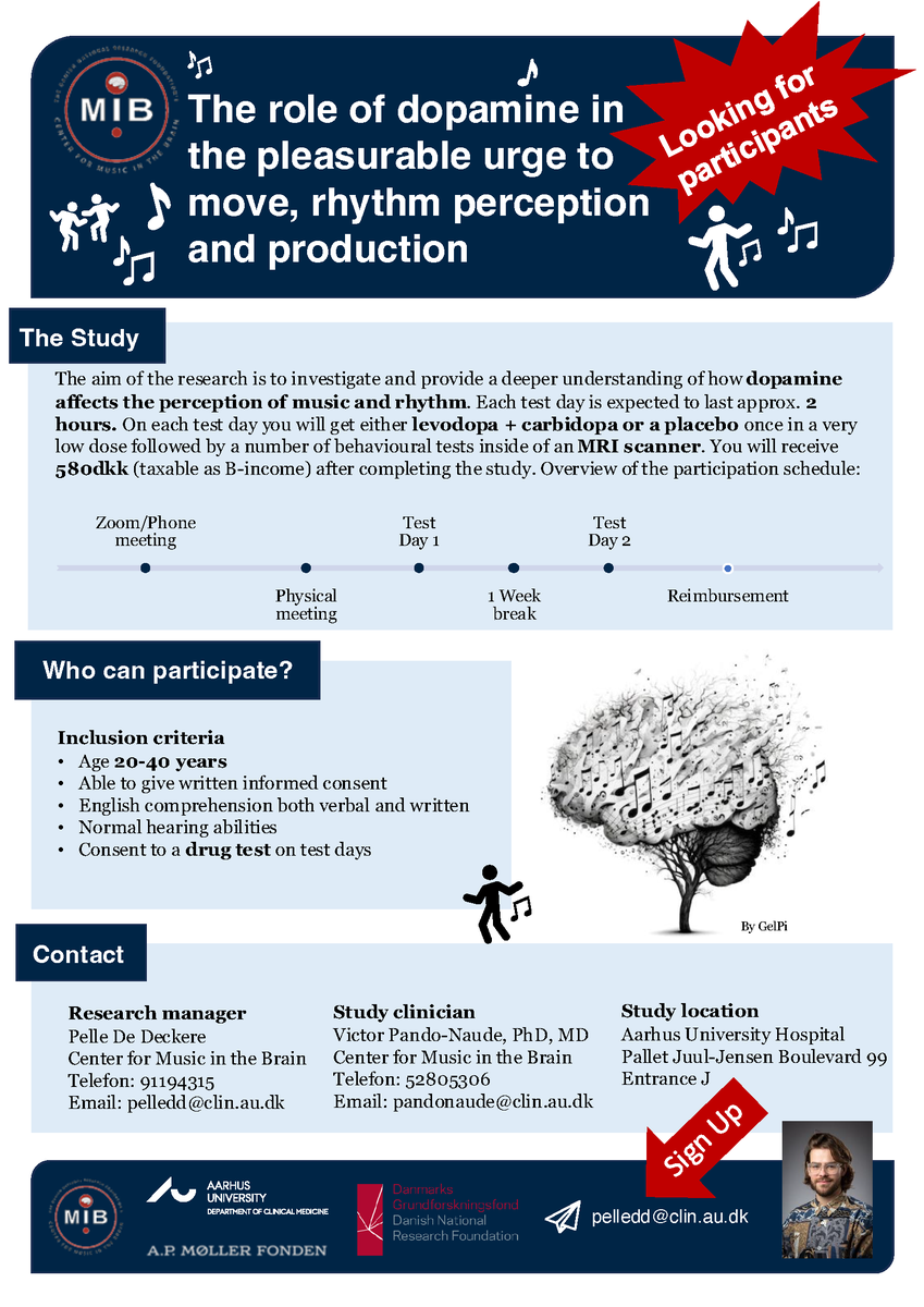 DeckerePelle's tweet photo. Starting recruitment for our next study @musicbrainAU https://t.co/PcDWNVVvaJ