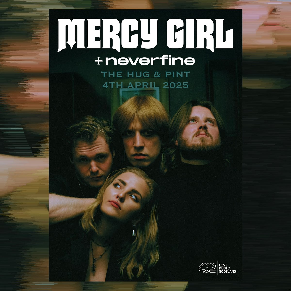 Exciting new Glasgow darkwave / alt pop troupe Mercy Girl make their live debut with a hometown headliner at The Hug and Pint on Fri 4 April.

Tickets - bit.ly/3YSSYkh