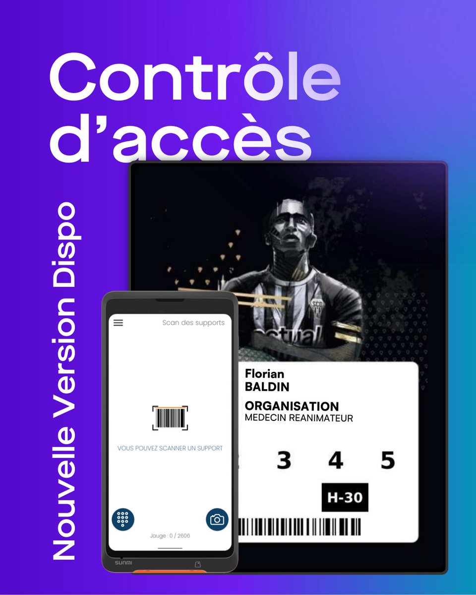 🔥 Nouvelle solution de contrôle d’accès et d’appairage optimisée !

✅ Gestion simplifiée des accès
✅ Appairage instantané des supports pour les clients ayant préchargé un solde cashless
✅ Expérience fluide et sécurisée pour les organisateurs et les participants