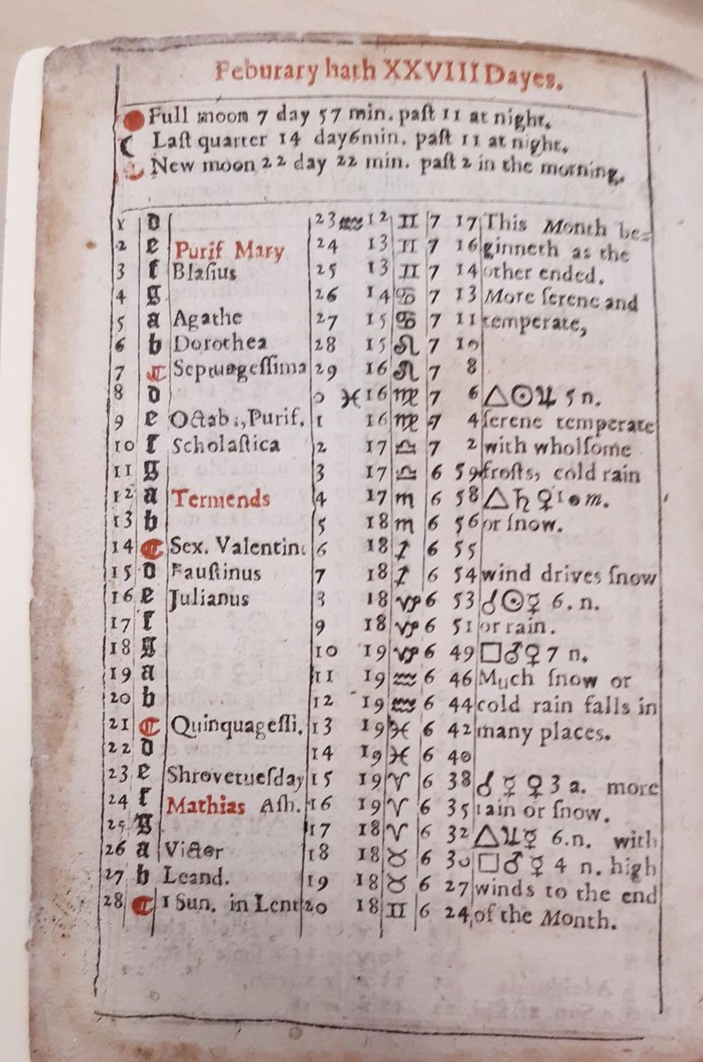 GuildhallLib's tweet image. ‘An almanack or prognostication for… 1658’ (S PAM 173) by Sarah Jinner of London who wrote a series of almanacs 1658-1664. Thought to be one of the first women to be a professional writer. Aimed at educated people, they included forecasts &amp;amp; medical remedies for women.