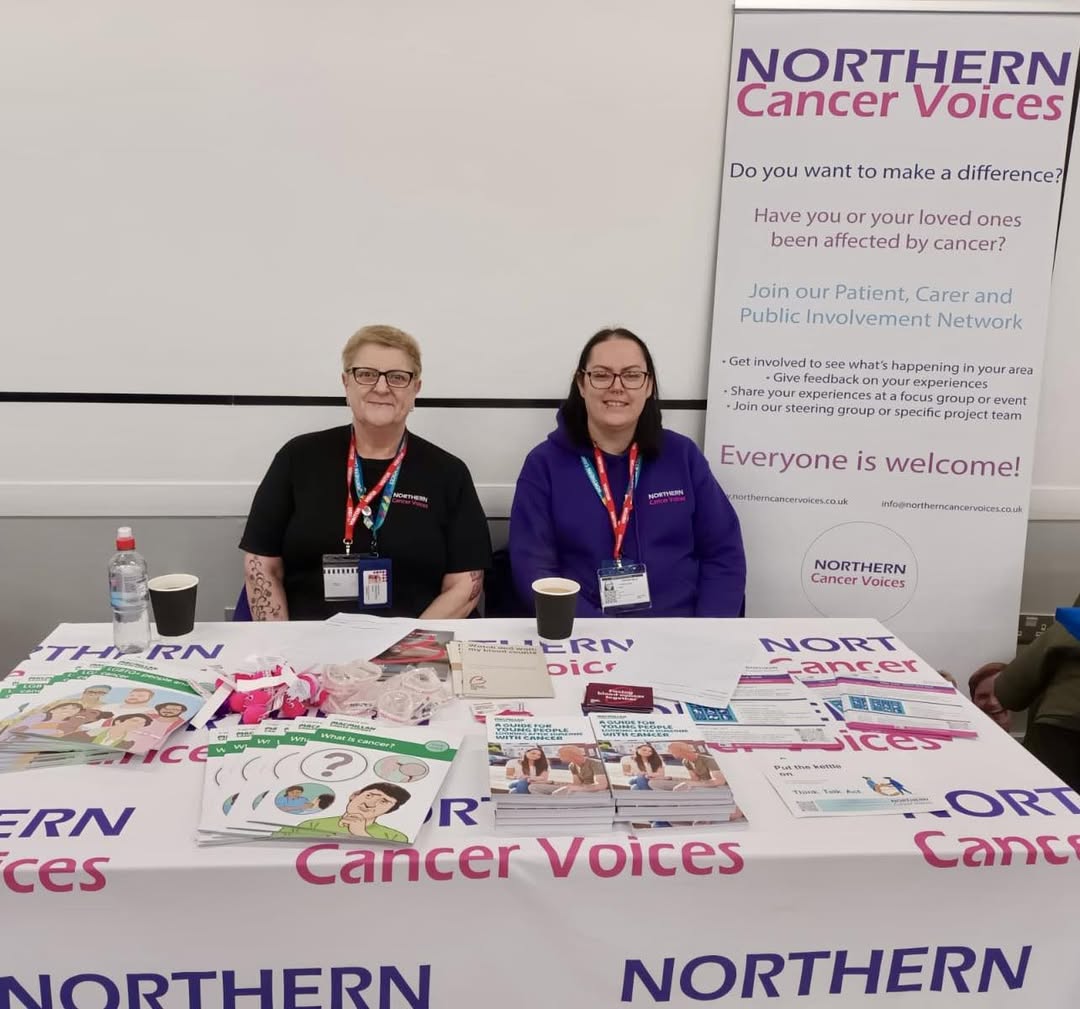 Northern Cancer Voices Teesside team, Ann and Claire, are set up at Stockton Sixth Form college alongside Healthwatch Stockton-on-Tees to lower barriers and encourage students to get involved.
#raisingawareness #engagement #cancerawareness #yourvoicematters #getinvolved