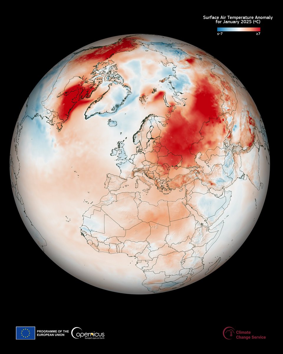 EU Climate Action (@euclimateaction) on Twitter photo Last week, <a href="/CopernicusEU/">Copernicus EU</a> released its January climate report, highlighting the climate trends of the month 🌡️
📈 Global: 1.75°C above pre-industrial levels
🌍 Europe: 2.51°C above the 1991-2020 average
👉 climate.copernicus.eu/copernicus-jan… Last week, <a href="/CopernicusEU/">Copernicus EU</a> released its January climate report, highlighting the climate trends of the month 🌡️
📈 Global: 1.75°C above pre-industrial levels
🌍 Europe: 2.51°C above the 1991-2020 average
👉 climate.copernicus.eu/copernicus-jan…