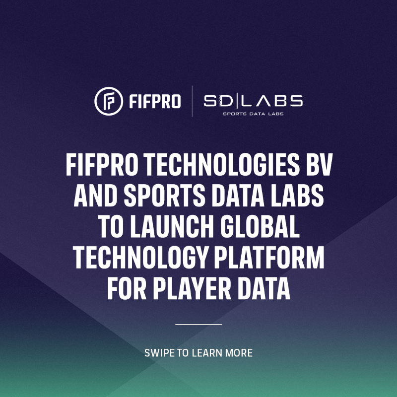 FIFPRO's tweet photo. The future of player data starts here.

🤝 #FIFPRO and @SportsDataLabs are launching a platform that puts professional footballers in control of their data – how it’s used, who accesses it, and how they can monetise it.

Your data. Your rules.