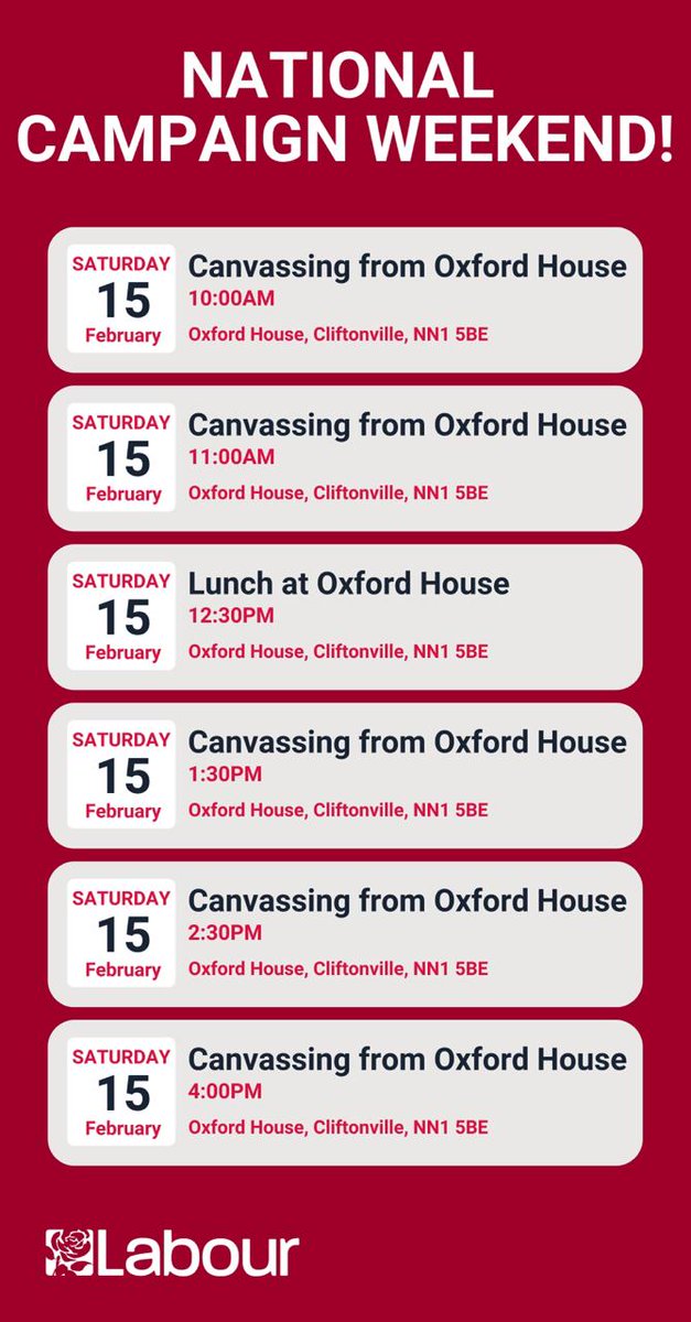 mike_reader's tweet image. It's the #MakeWorkPay national campaign weekend, this weekend.

Join me and activists from West Northamptonshire on Saturday for canvassing, leaflet delivery, food and fun!

RSVP: events.labour.org.uk