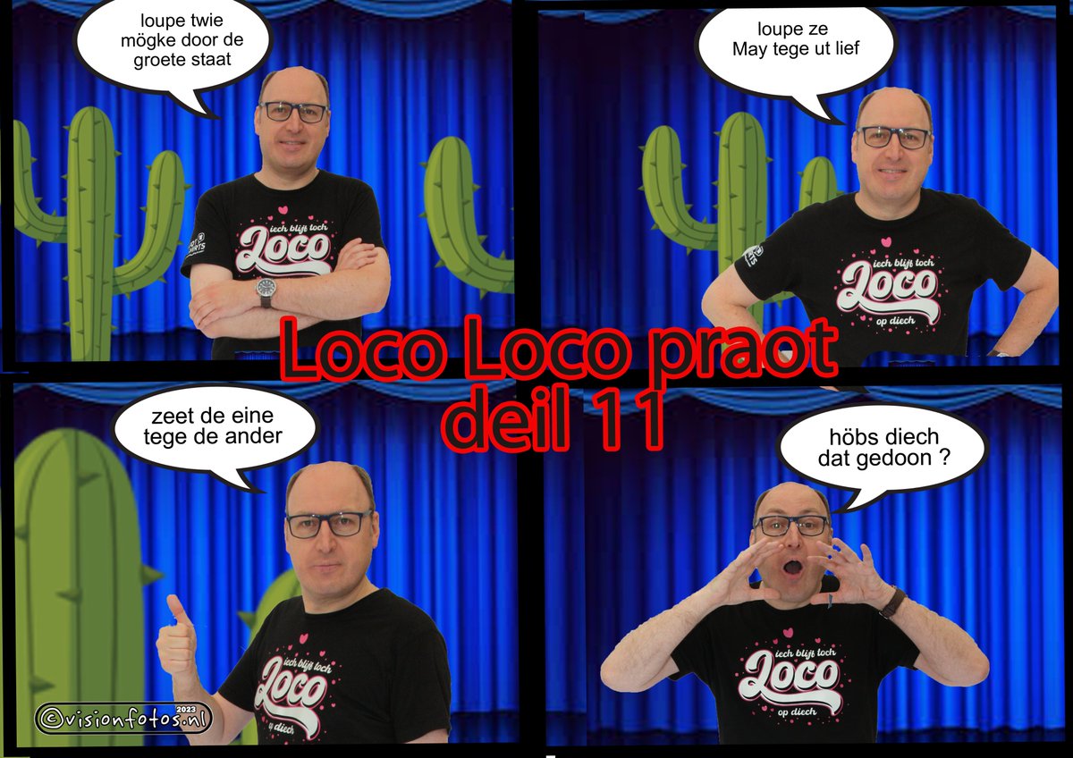 TuinstraJules's tweet image. Locoloco praot deil 11

Wee kin heum neet?

Mister Loco loco.
Opins waor heer daor en dat heet gans Limburg gewete.
Ut doorde neeet lang of heer stond in Amsterdam op de bühne
en waor ouch in Duitsland bij de oktoberfeeste aonwezig.

#limburg #amie #amby #mestreech #maastricht