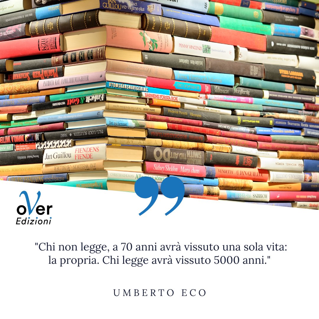 🌍💫 Ogni libro è un viaggio nel tempo, ogni pagina un'esperienza unica. La lettura ci permette di vivere mille vite, esplorare mondi sconosciuti e arricchirci di conoscenze infinite. Non limitarti a una sola storia: apri un libro e vivi senza confini.

#OverEdizioni