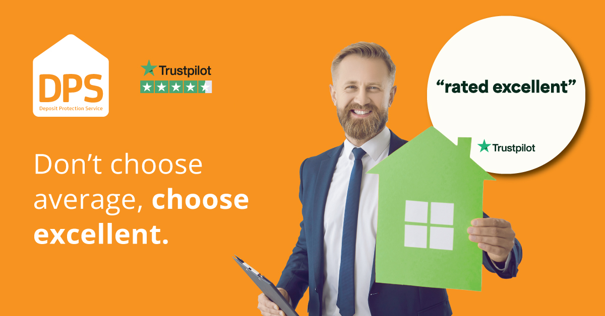 Don’t choose average, choose excellent. It’s time to switch to The DPS – the only deposit protection scheme in England and Wales rated “Excellent” on Trustpilot. Book your switching session today. spr.ly/6018InVBu

#DPS #depositprotection