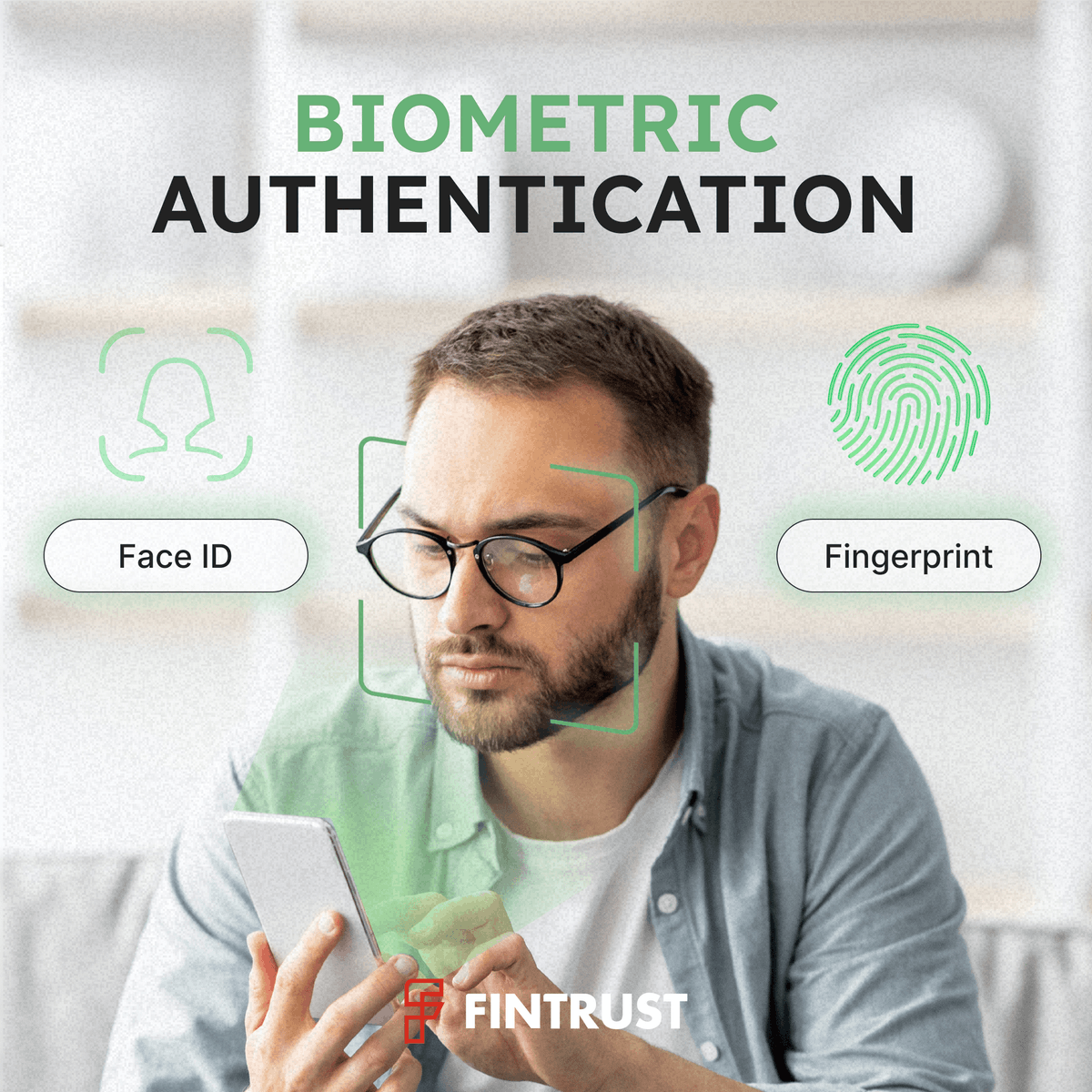 FinTrustAG's tweet photo. 🔒 Fast &amp; Secure Access with Biometrics!

Use Face ID or Fingerprint for effortless logins after your first access. No passwords, just a touch or a glance for next-level security! 🔹

#Fintrust #BiometricSecurity #FaceID #Fingerprint #SecureAccess https://t.co/PiEzv1IPNU