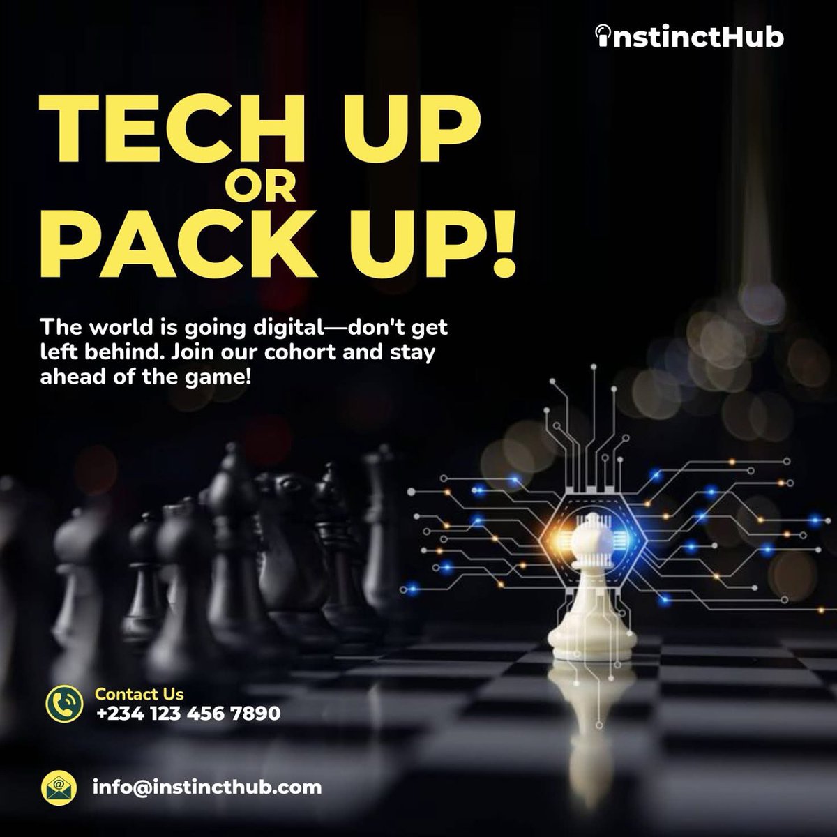 InstinctHub's tweet image. Tech Up or Pack Up!
The world is going digital—don&apos;t get left behind. Join our cohort and stay ahead of the game!
👉 Don’t wait! Secure your spot now! 
📞 Call +234 816 288 0409

#InstinctHubTracks #LearnAtInstinctHub #InstinctHubCohort2025 #Upskill #CareerDevelopment #learning