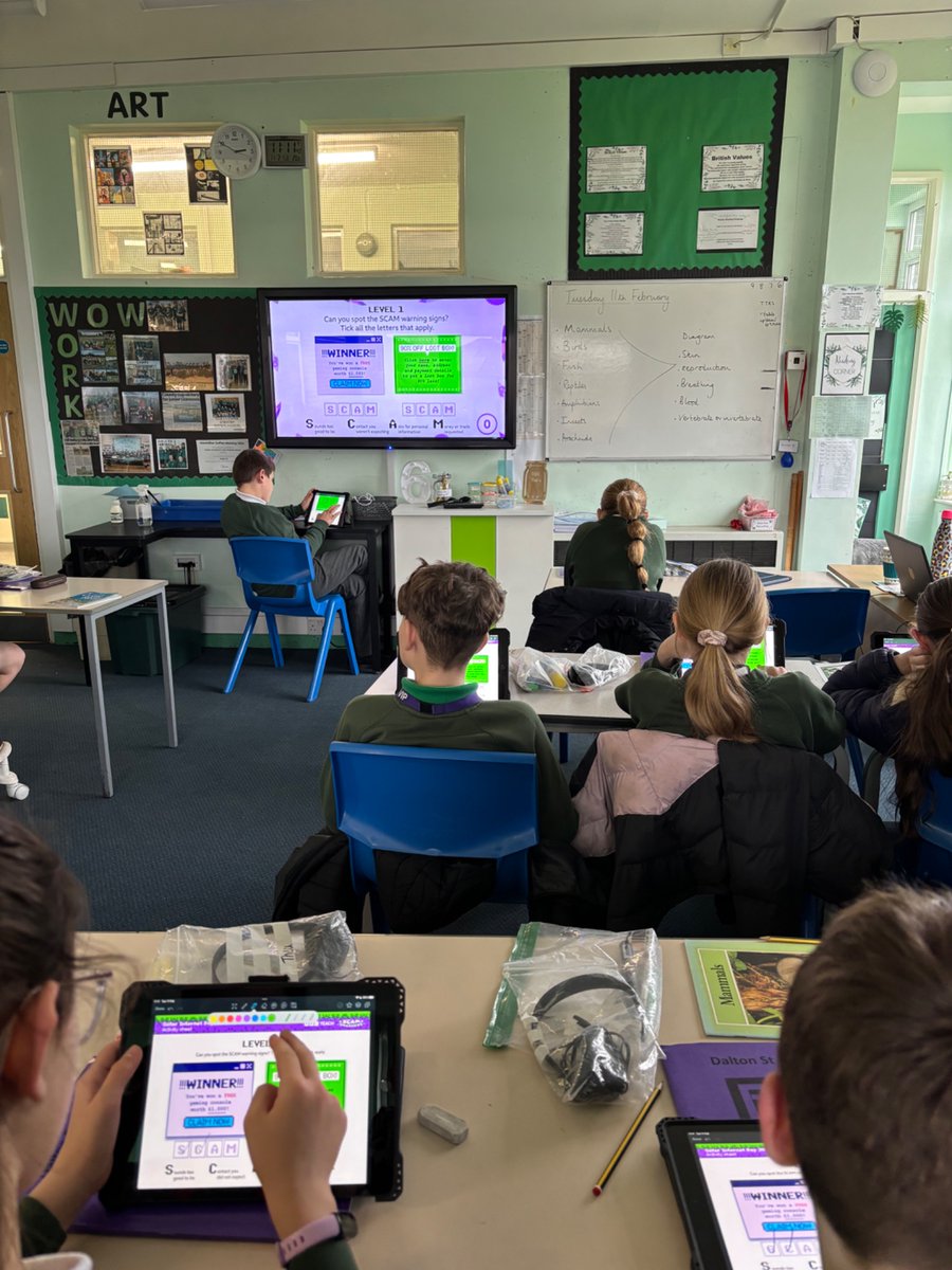 @ParkinsonDSM (@parkinsondsm) on Twitter photo Year 6 <a href="/DaltonStMarys/">DSM Primary School</a> are taking part #BBCLiveLessons for Safer Internet Day. We started the day with a collective worship message from our head teacher and an online safety pupil questionnaire # <a href="/DsmPearson/">SPearsonDSM</a> <a href="/nicolaor26/">Nicola</a> Year 6 <a href="/DaltonStMarys/">DSM Primary School</a> are taking part #BBCLiveLessons for Safer Internet Day. We started the day with a collective worship message from our head teacher and an online safety pupil questionnaire # <a href="/DsmPearson/">SPearsonDSM</a> <a href="/nicolaor26/">Nicola</a>