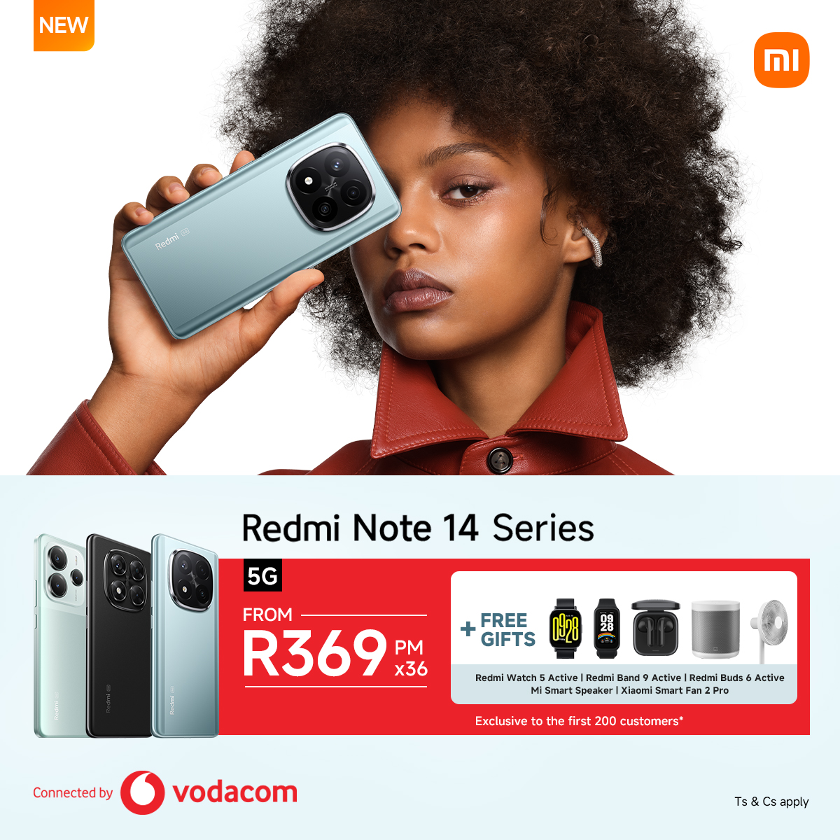 Xiaomi_ZA's tweet photo. π₯ Mzansi, it's your time!
The Redmi Note 14 Series is now live on Vodacom!
Get connected and stay winning.β¨
#RedmiNote14Series #RedmiNote14LaunchZA https://t.co/Sl9faI1W0F