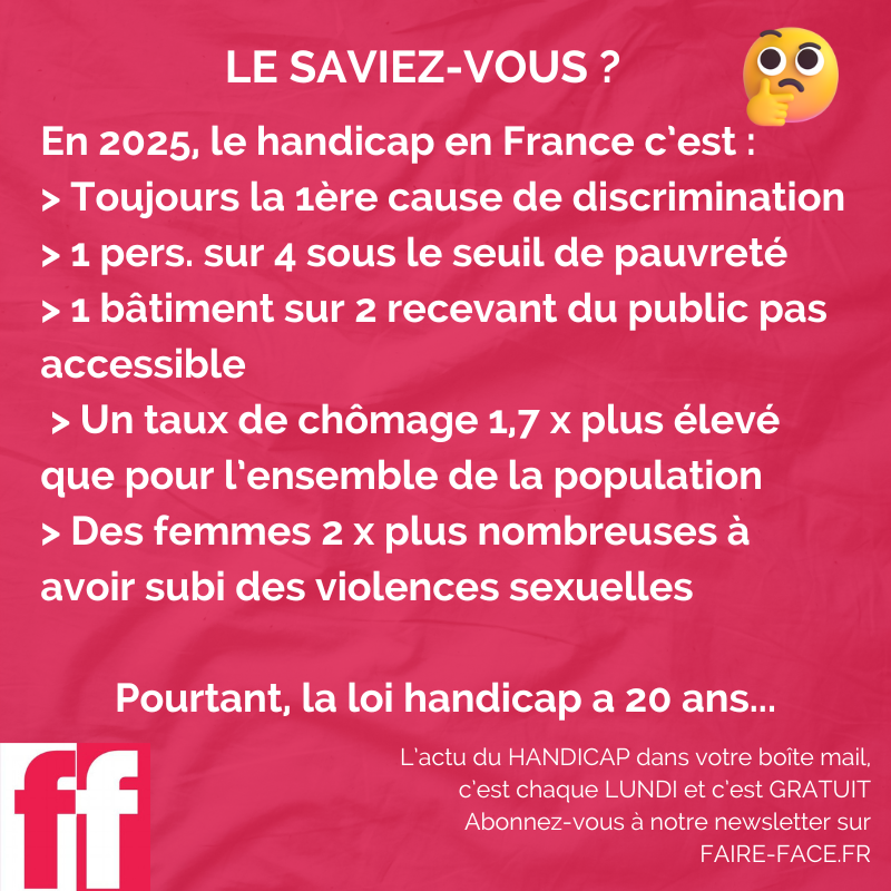 Aujourd'hui, c'est l'anniversaire de la loi #handicap du 11 févr. 2005. Elle parle d''égalité des #droits et des chances, de la participation et de la citoyenneté des personnes handicapées... 👇