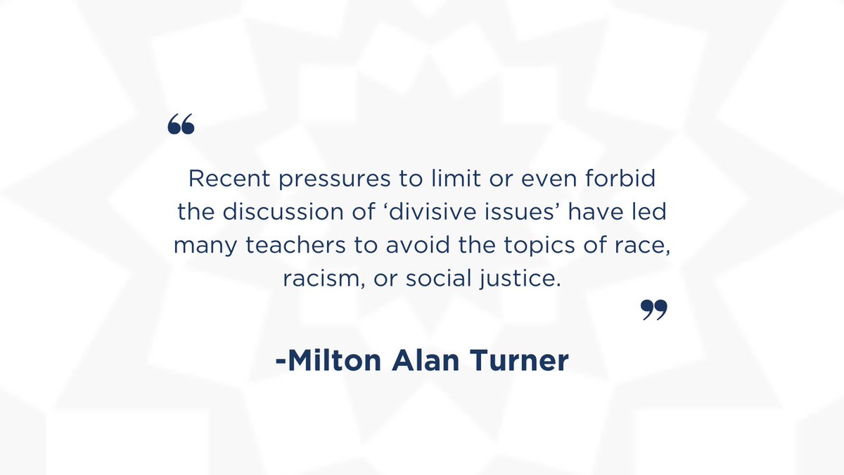 ACTFL President, Milton Alan Turner, talks antiracism in the WL classroom and the importance of having difficult conversations in his recent TLE article. Read more in the latest issue of TLE: bit.ly/2QNKo3w 
#TuesdayTLE
