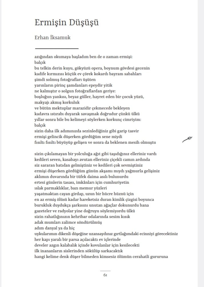 Ecinniler'in 20 sayısında yayımlanan bir şiirim. İyi okumalar