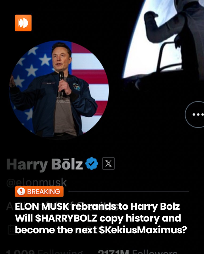 moonopolcom's tweet image. Elon Musk Rebrands to Harry Bolz: Will #HARRYBOLZ Copy History and Become the Next KekiusMaximus?

@elonmusk