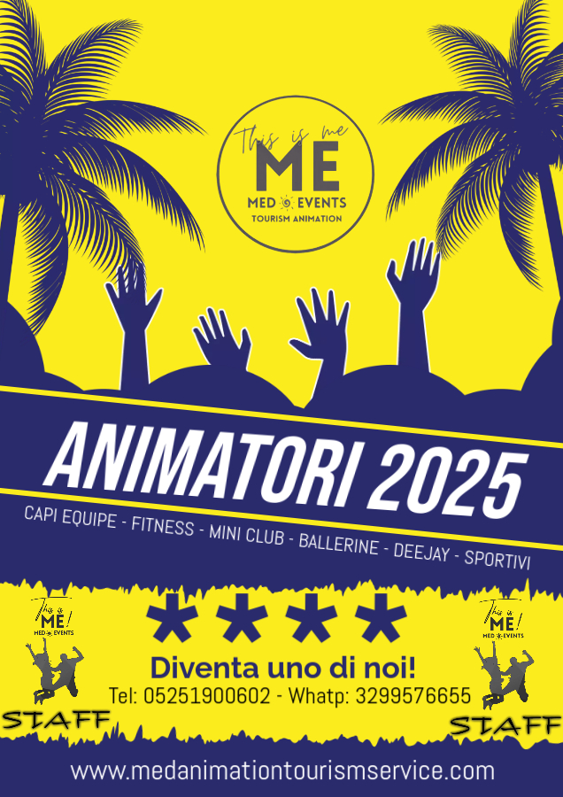 animazioneevent's tweet image. #capianimazione #miniclub #fitness #sportivi #polivalenti #ballerine #artisti #juniorclub #coreografi #scenografi #bagnin idisalvataggio #istruttori 
medanimationtourismservice.com
