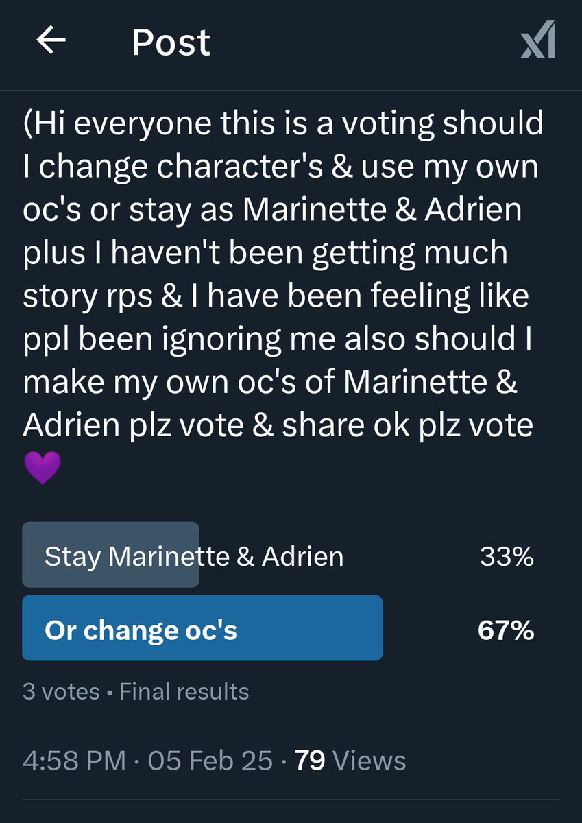 funocrpacct30's tweet photo. (Hi everyone looks like I'll be changing characters &amp; plus I barely been getting any story rps also I'll be using my own oc's I make plus I actually been doing good at making my own oc's from a app called seaart @SeaArt_Ai it's actually a good app so plz don't hate me ok dm me ok https://t.co/6jc7s6vsXu