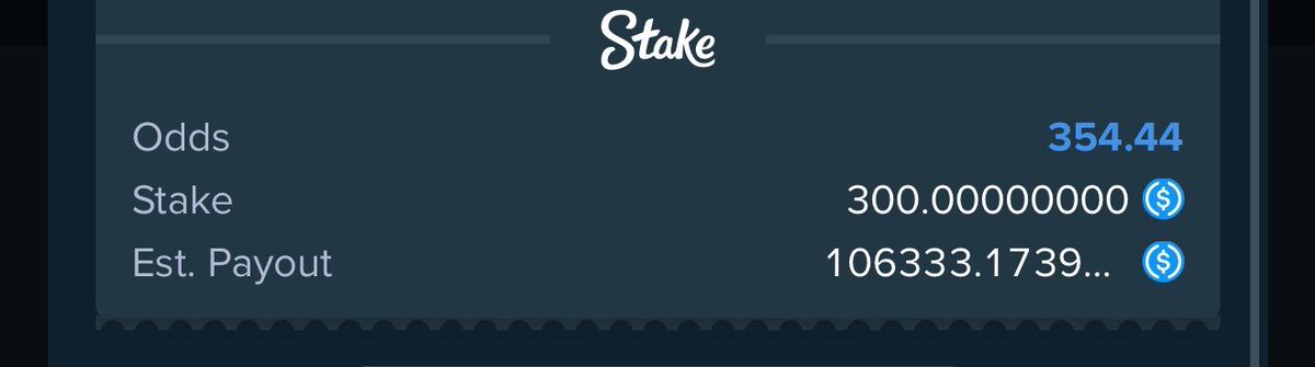 Mrbankstips's tweet image. Upset acca on Stake 

355 odds stake.com/sports/home?be…

25 odds stake.com/sports/home?ty…

REGISTER A STAKE ACCOUNT VIA LINK stake.com/?c=f213c5ba25&amp;amp;…

Use Promo code banks for weekly airdrops and bonuses 

Dm t.me/JoyEpos for bet deposit enquiries ✅

Join…