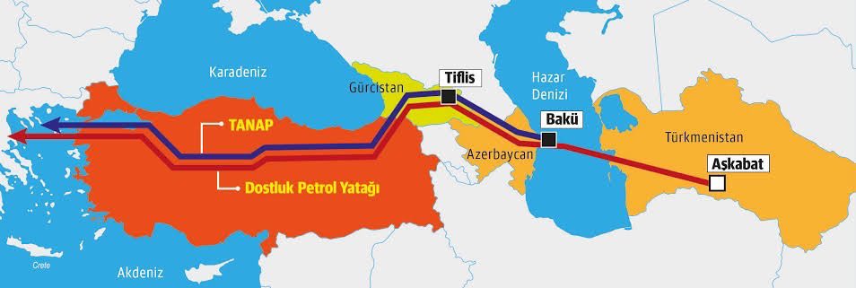 ConflictTR's tweet photo. 🔴BOTAŞ ile Türkmengaz arasında Türkmen gazının Türkiye'ye tedariki konusunda anlaşmaya varıldı. 

▪️Anlaşma kapsamında 1 Mart 2025’ten itibaren doğal gaz akışı başlayacak. 

-AA https://t.co/OO1hcDJDIg