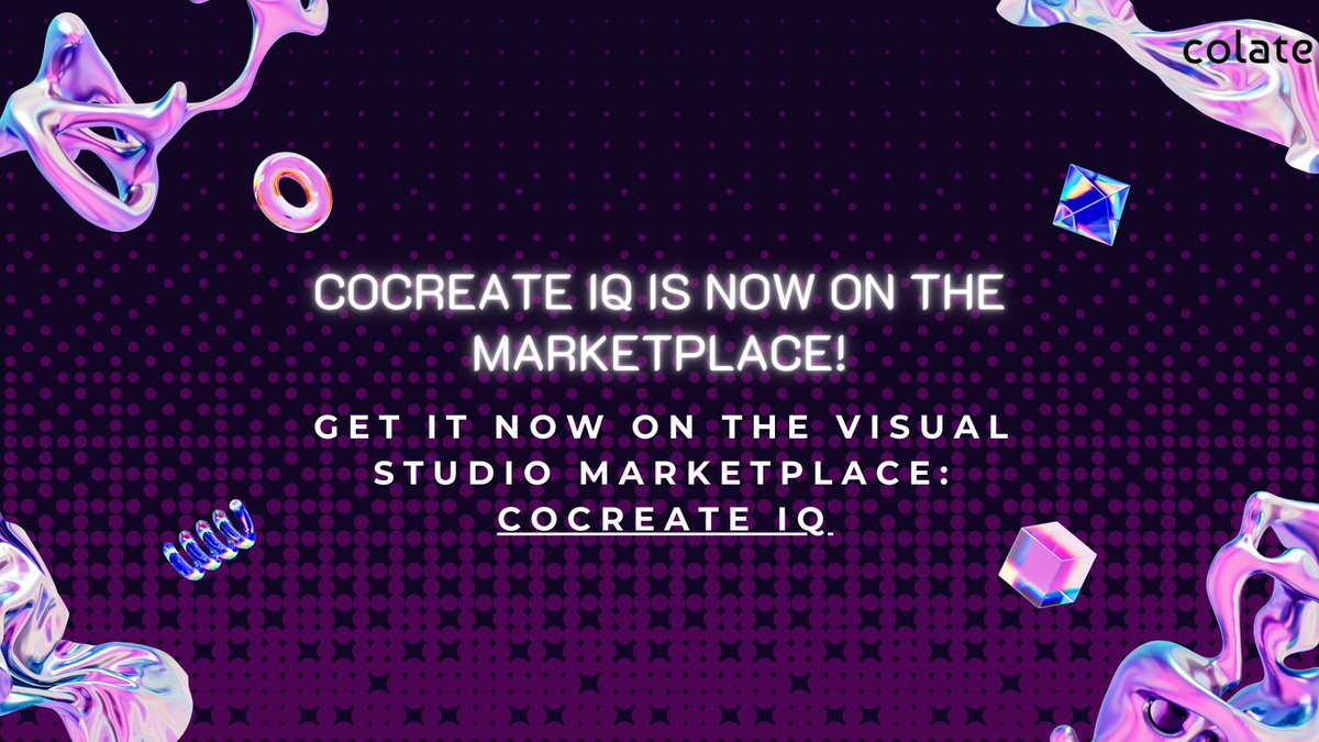 ColateAi's tweet image. 🚀 COCREATE IQ – AI-Powered Coding Made Simple!
Automate coding, docs, and testing for faster, smarter development.

🔗 Try now COCREATE IQ on Marketplace 

👉marketplace.visualstudio.com/items?itemName…

#COCREATEIQ #SmartCoding #AIForDevelopers