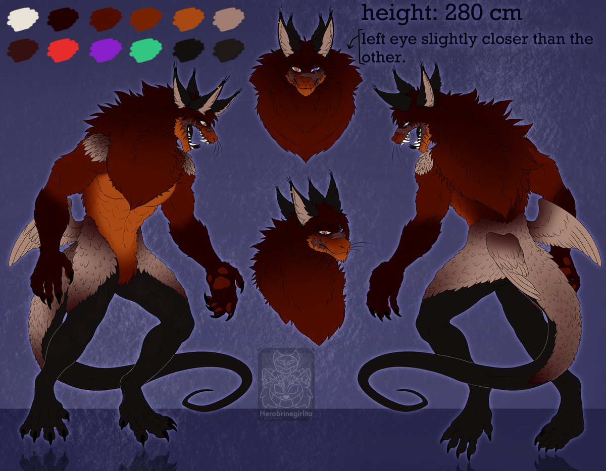 Herogirlita's tweet photo. New ref! (Reposted I forgot to draw his earring)
#artwork #procreate #illustration #ref #refsheet #reference #mutant #chimera #anthro #werecreature #labexperiment #procreateart #furry #furryartist #furryarts #opencommissions #commissionopen #commissionsopen #beast #digitalart https://t.co/p8yeiBc88S