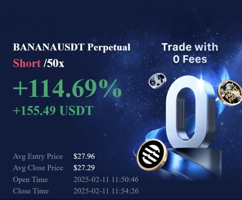 MalkaTacrypto's tweet photo. Small wins everyday 🎵 
Trading momentum📈 
Trading liquidity 💰 
$banana #crypto #memecoins https://t.co/JSV17nsI5E