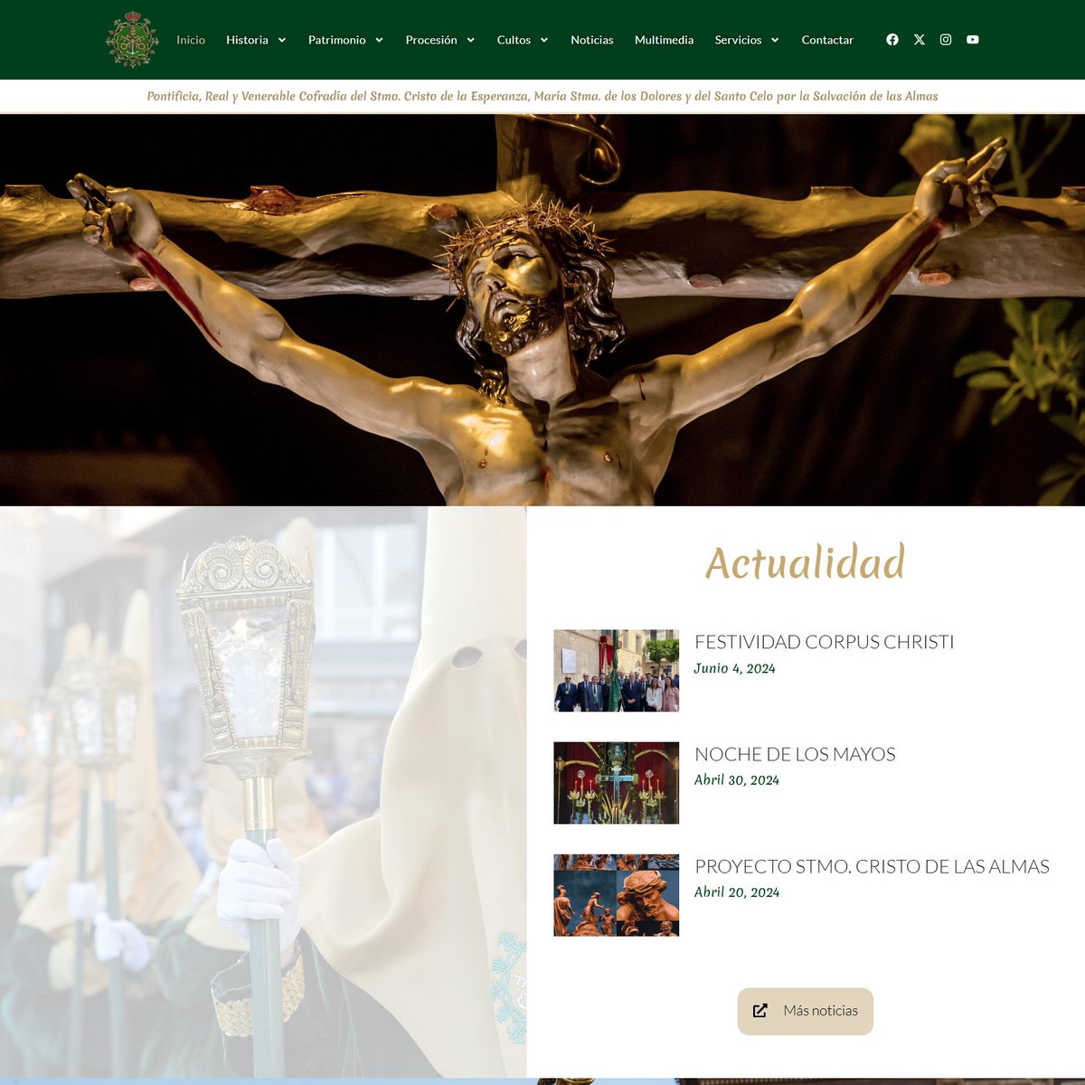 📣Finalizamos la renovación del portal web de
<a href="/StmoEsperanza/">Cofradia Stmo. Cristo de la Esperanza</a> #Murcia que cuenta con nuestra aplicación #h6web con la que sus hermanos podrán realizar todo tipo de gestiones telemáticas.
📲Visítala en cofradiacristoesperanza.com