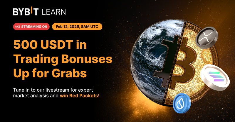 Bybit_Official's tweet photo. Big shifts, bigger possibilities.

Join us to break down Bitcoin’s next move &amp; see what’s next for altcoins. 🚀

Plus, grab your share of 500 USDT!