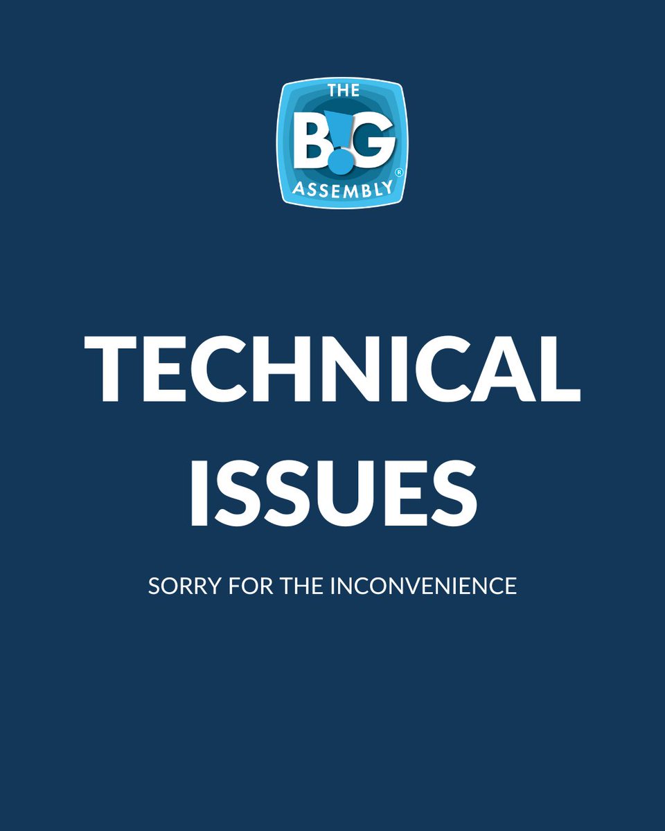 🚨 Technical Update – Big Assembly 2025 Livestream 🚨

The full livestream will be available on our website after the event, and we’ll also be emailing it out to all registered attendees.
 
Thank you for bearing with us—we’ll update you soon! 🙏