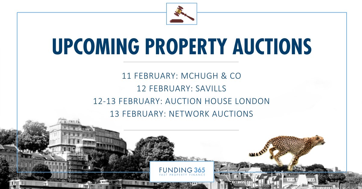 AUCTION REMINDER | Property #auctions this week include <a href="/McHughCo/">McHugh & Co</a>, <a href="/Savills/">Savills</a>, <a href="/AuctionHouseLDN/">Auction House London</a> and <a href="/NetworkAuctions/">Network Auctions</a>. Speak directly to our friendly underwriters for bespoke bridging finance terms on📞 0800 689 0650 | 📧 underwriting@funding-365.com | 💻 funding-365.com