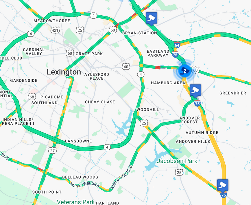 Road Map Of Lexington Ky Kentucky Map Spiral Notebooks For Sale