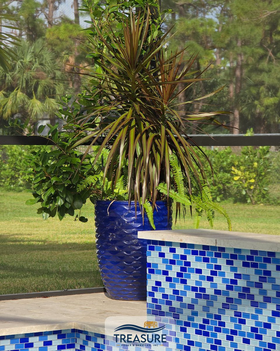 CraigPools's tweet image. Details that make the difference! 💙✨ The rich blue tile, elegant coping, and sleek pool deck come together perfectly—plus, that matching pot adds the perfect touch! What do you think of this design? 💦 #PoolDesign #LuxuryDetails #TreasurePools