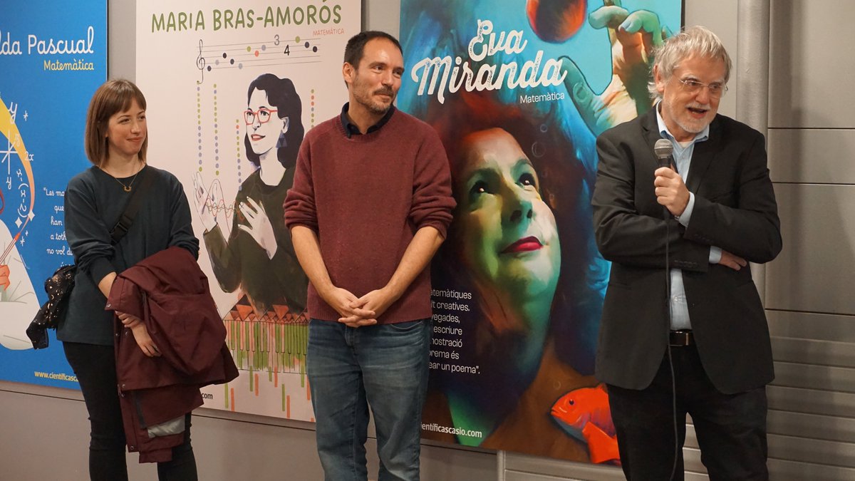 FME_UPC's tweet image. 🔬 Acabem d&apos;inaugurar l&apos;exposició #DonesCientífiquesCasio a l&apos;FME amb motiu de #11F, #diadonainenaciencia. Gràcies matemàtiques Pilar Bayer, Maria Bras-Ambrós, gràcies il·lustradores Laufer i Mrs. M. Per una ciència igualitària i diversa!
@CASIOedu @deleFME @igualtatUPC @MAT_UPC